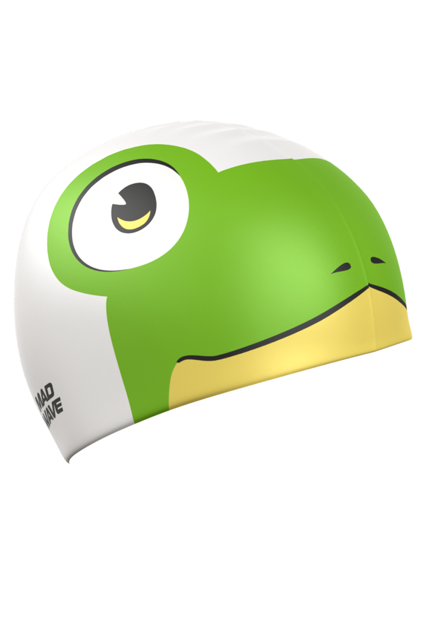 Юниорская силиконовая шапочка Frog — Белый