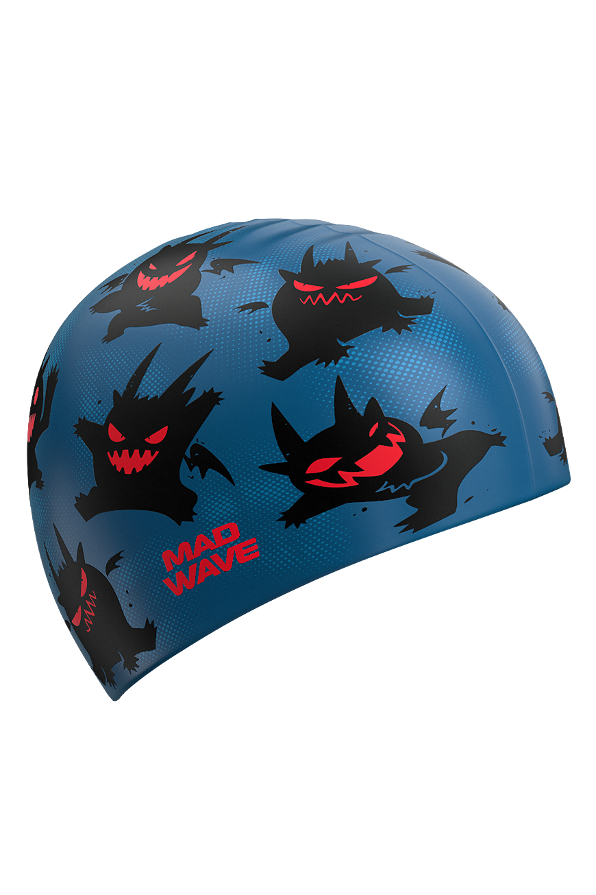 Юниорская силиконовая шапочка Little devils — Синий