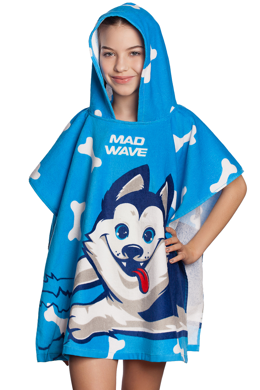 Детское пончо Husky poncho — Синий