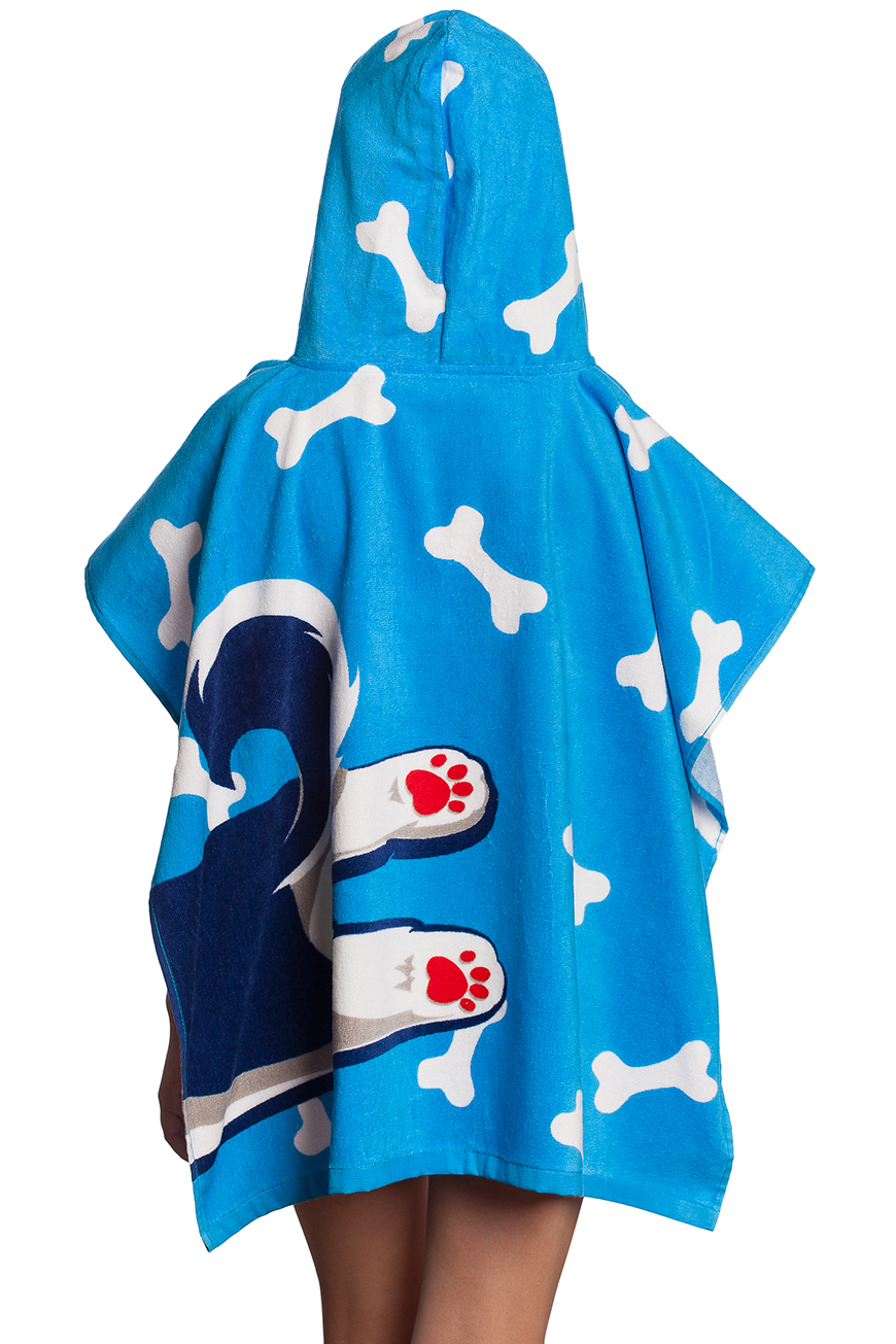 Детское пончо Husky poncho — Синий