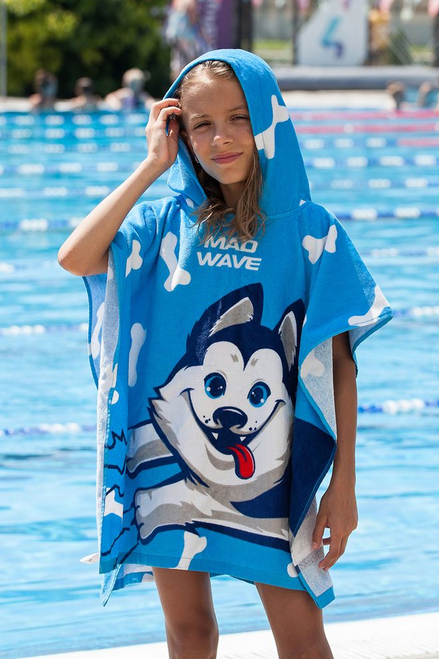Детское пончо Husky poncho — Синий